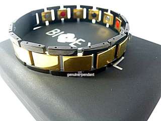 Gold Lock with Black Belt Design   Male