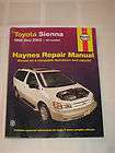 HAYNES AUTOMOTIVE REPAIR MANUAL 1998 2002 TOYOTA SIENNA