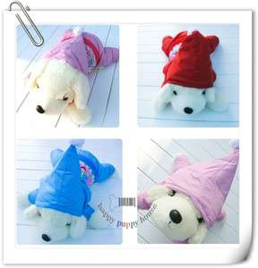 NEW Warm snowsuits jumpers Hoodie Pink Red Christmas Blue dog pet 