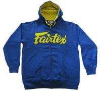 Fairtex Hoodie Sweatshirt  Blue/Yellow (Muay Thai)(MMA)  