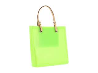 New Michael Kors Jet Set Item NS Jelly Tote Neon Green Handbag 