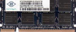 NEW 1GB Acer Aspire One ZG5 / Z G5 DDR2 NetBook Memory  