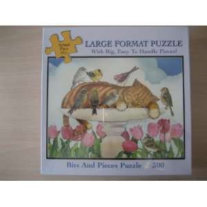  300 Piece Large Format Puzzle Birdbath Nap Toys & Games