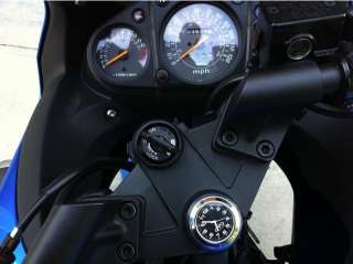 Kawasaki NINJA 250R Stem bolt mount CLOCK Black face  