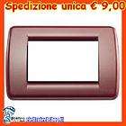 VIMAR IDEA PLACCA RONDO 3M 16763.07 ROSSO RUBINO