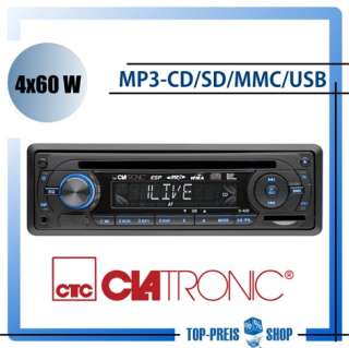 Autoradio CD//USB/SD+MMC Kartenleser Clatronic AR815  