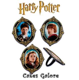 Harry Potter Ron Hermione Cupcake Cake Ring Decoration Toppers Favors 