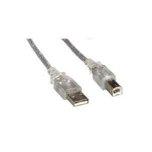  USB 2.0 A / B Cable 6 Clear Electronics