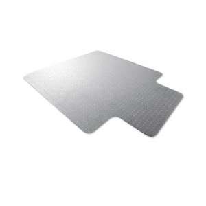  Floortex Polycarbonate Chair Mat, 48 x 53, with Lip, Clear 