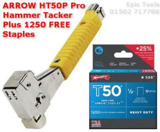 New ARROW HT50P TomaHawk Staple Hammer Tacker Gun  