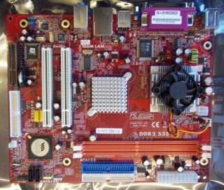 ID PCM7E PC2500 v1 Motherboard via Esther 1500mhz CPU 800Pro Graphics 