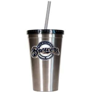  Sports MLB BREWERS 16oz Stainless Steel Insulated Tumbler 