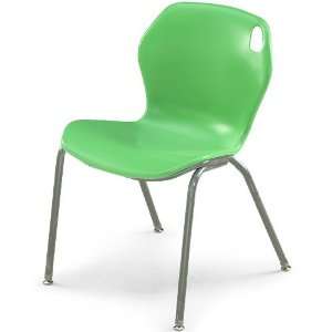  18H Intuit Stacking Chair with Powder Coat Frame   Mint 