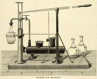 1874 Print Antique Vacuum Ice Machine Ferdinand Carre Refrigeration 