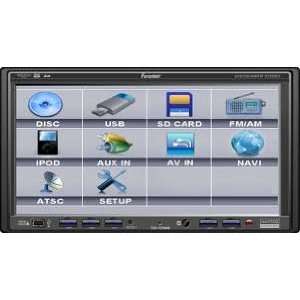 Farenheit TID 725NR In Dash 7 Double DIN Touchscreen TFT LCD Monitor 