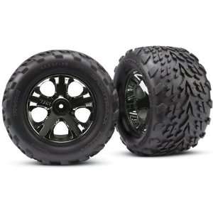   Star Black Chrome Wheels for Stampede Nitro Rear Electric Front Toys