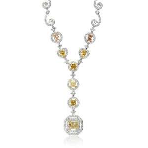  Diamond 18k White Gold Drop Necklace Jewelry