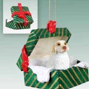    Clumber Spaniel in a Box Christmas Ornament