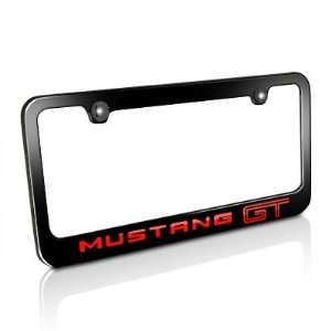  Ford 2005 up Red Mustang GT Black Metal License Plate Frame 