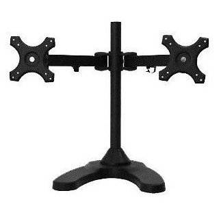 Free Standing Horizontal Dual / Two LCD Monitor Stand Holds Up to 24 