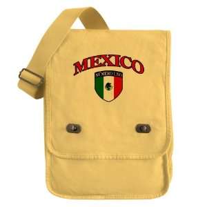  Messenger Field Bag Yellow Mexico Numero Uno Mexican Flag 
