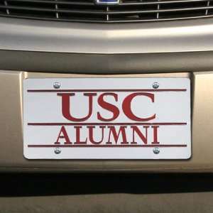   Silver Mirrored Alumni License Plate 