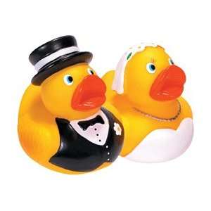 Bride and Groom Rubber Duck Set  Toys & Games  