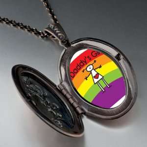  Rainbow Daddys Girl Pendant Necklace Pugster Jewelry