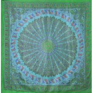   Indian Paisley Print   Hippie Style   Green, Turquoise & Blue Toys