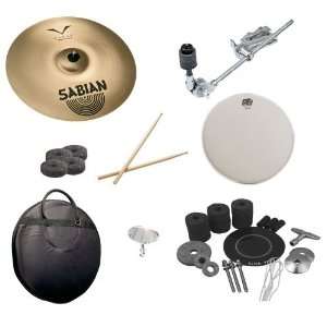   Kit, Cymbal Bag, Snare Head, Drumsticks, Drum Key, and Cymbal Felts