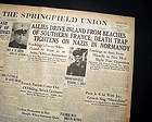 1944 d day newspaper  