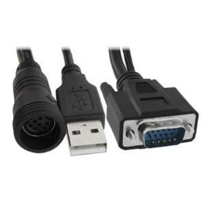   5M HD 15 Pin Male VGA to USB + DIN 9 Pin Monitor Cable Electronics