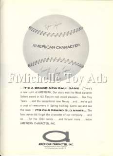 1964 American Character Tressy, Topo Gigio Trade Ad  