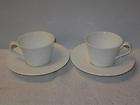 WEDGWOOD NATURE BONE CHINA CUPS AND SAUCERS (2 Sets