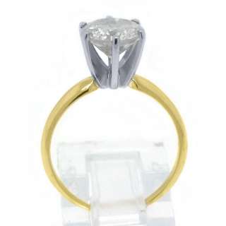   SOLITAIRE BRILLIANT ROUND DIAMOND ENGAGEMENT RING YELLOW GOLD  