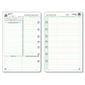 com Day Timer 2 Page Per Day Planner Refill, Desk Size, 5 1/2 x 8 1/2 