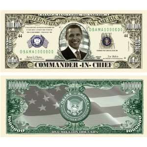   BILLS Barack Obama Collectible Million Dollar Bills 