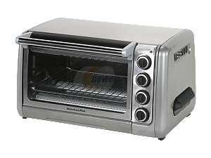      KitchenAid KCO111CU Contour Silver 10 inch Countertop Oven