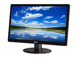 Acer S200HLAbd Black 20 5ms LED Backlight Widescreen LCD Monitor 250 