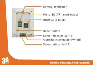 WCDMA Remote 3G camera with 2 way video call and alarm system/monitor 