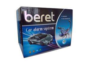 Beret Car Alarm System with 2 Remotes, Shock Sensor, and Keyless Entry 