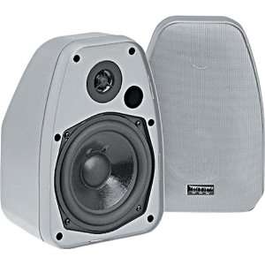  Silver 5 1/4 2 Way Indoor/Outdoor Speakers Electronics