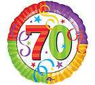 Happy 70th Birthday 18 balloons Gift Party Decorations