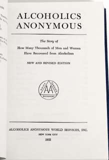 Alcoholics Anonymous Big Book 2nd Edition 1969  