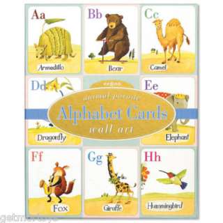 eeBoo Animal Parade Alphabet Cards Wall Art New  