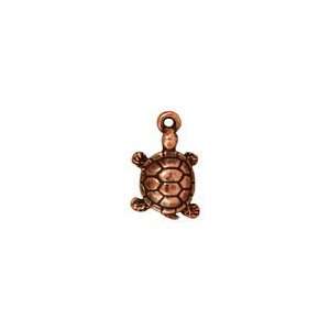   Copper (plated) Turtle Charm 11x18mm Charms Arts, Crafts & Sewing