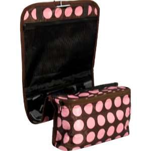   Polka Dot Roll Up Cosmetic Jewelry Travel Bag  Will Hold Lots of Items