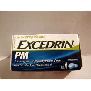  Excedrin PM Box of 8 Tablets
