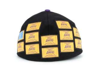 Los Angeles Lakers Adidas Size 7 3/4 Fitted Hat Cap NBA World Champion 