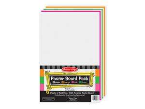    Melissa And Doug 6 Piece Poster Board Pack
